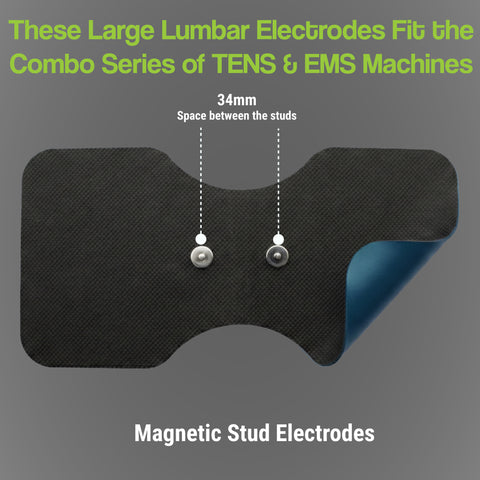 Combo Series of Sensitive Skin Wireless TENS Large Lumbar Pads