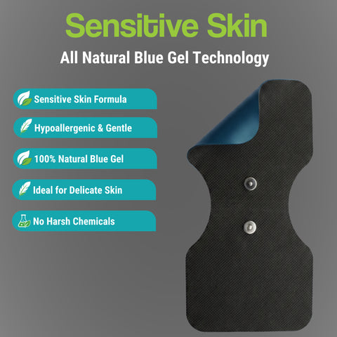 Combo Series of Sensitive Skin Wireless TENS Large Lumbar Pads