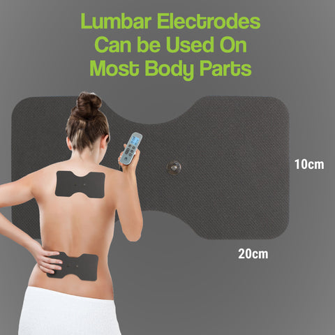 Combo Series of Sensitive Skin Wireless TENS Large Lumbar Pads