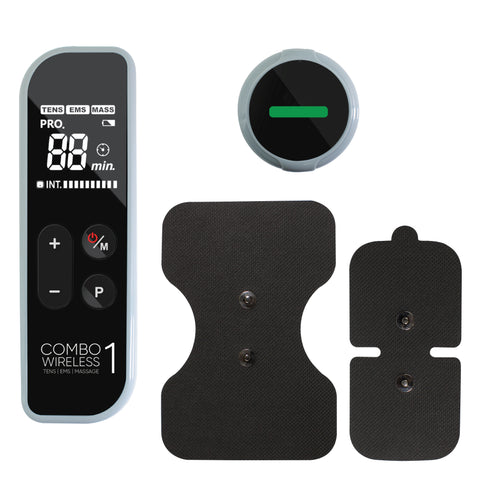 Professional Wireless TENS & EMS for Pain Relief and Muscle Recovery | 18 Programmes