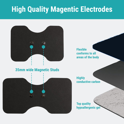 Professional Wireless TENS & EMS for Pain Relief and Muscle Recovery | 18 Programmes