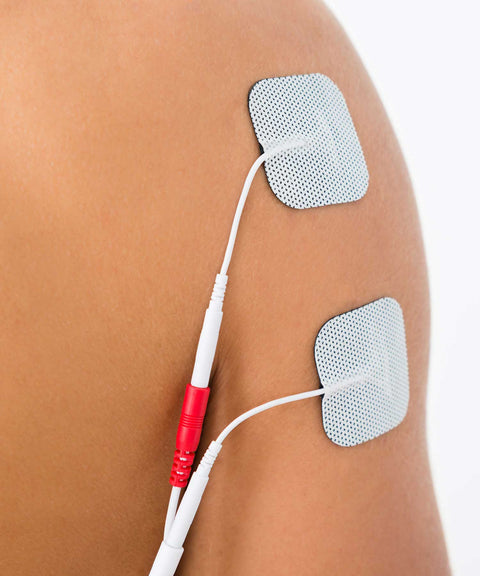 12 (3 Packs) Self-Adhesive TENS Electrodes (5cm x 5cm) Plus FREE chart