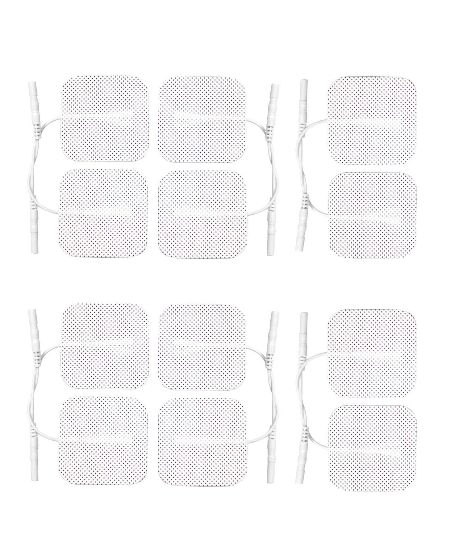 12 (3 Packs) SelfAdhesive TENS Electrodes (5cm x 5cm) Plus FREE chart