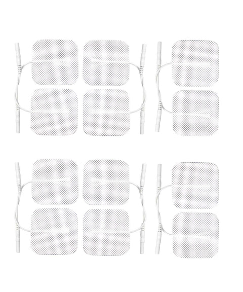 12 (3 Packs) Self-Adhesive TENS Electrodes (5cm x 5cm) Plus FREE chart