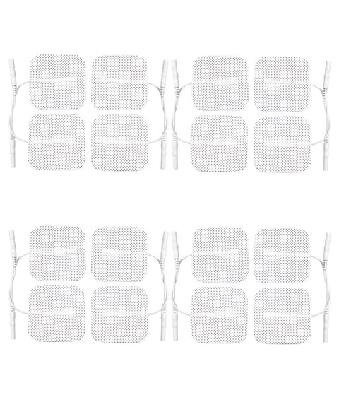 16 (4 Packs) Self-Adhesive TENS Electrodes (5cm x 5cm) Plus FREE chart